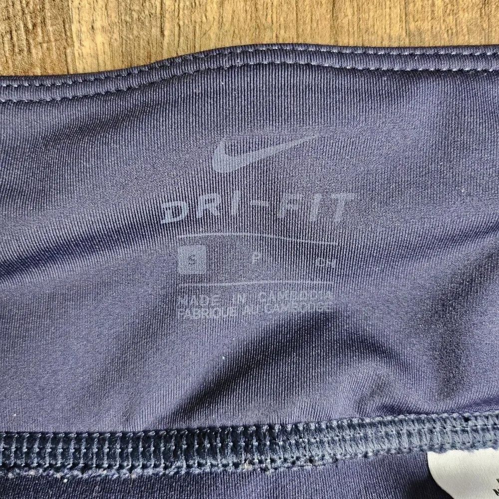 Nike Dri-Fit Set Floral Indy Sports Bra Dark Blue Running Crop Leggings Small